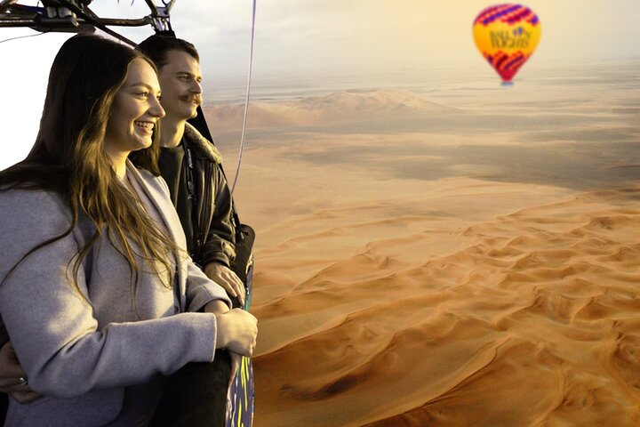Experience the serene beauty of Dubai’s desert from above. Soak in stunning landscapes as you float gracefully in a hot air balloon creating memories to cherish forever.